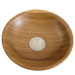 Emanuele Pantanella Design Centrotavola Moneta Antica in Afromosia n.8> Centrotavola