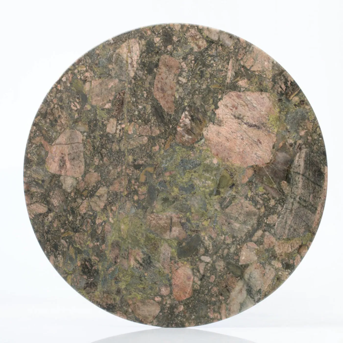 Espidesign by Paola Speranza Centrotavola rotondo Convivio in marmo verde marino> Centrotavola