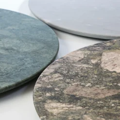 Espidesign by Paola Speranza Centrotavola rotondo Convivio in marmo verde marino><noscript><img width=