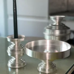 Caspal Centrotavola scultoreo in ottone placcato argento><noscript><img width=