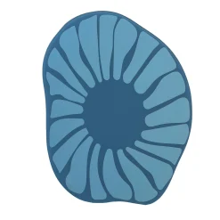 Giogio Barbi Cesareo Grande Specchio Blu> Specchi Da Parete