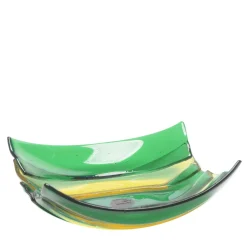 Corsi Design Factory Cestino a righe verde Piccolo centrotavola Enzo Mari> Centrotavola