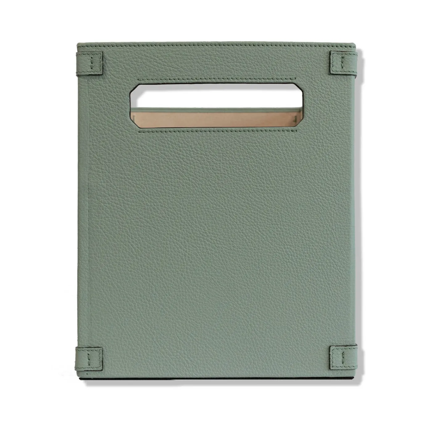 Cassigoli Cestino da Guardaroba in pelle Verde Smeralda> Ceste