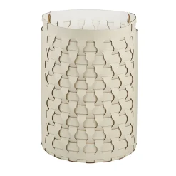 ADJ Style Cestino di panna cotta e pelle bianca di Dubai> Ceste