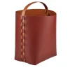 ADJ Style Cestino Helena in pelle Bordeaux e Cognac> Ceste