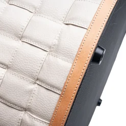 Marricreo Cestino in ecopelle crema annodato Ponza> Ceste