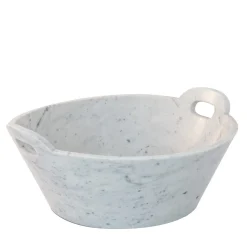 FiammettaV Home Collection Cestino in marmo bianco di Carrara> Ceste