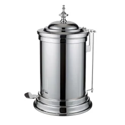 Bronzetto Cestino in ottone con pedale> Arredo Bagno