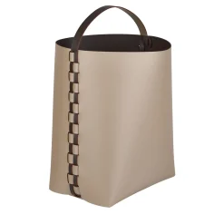 ADJ Style Cestino in pelle Helena Cappuccino e Cioccolato> Ceste