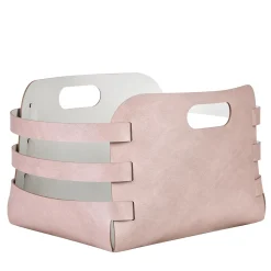 ADJ Style Cestino in pelle Riga Ash Rose e Oyster> Ceste