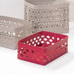 Rudi Cestino in pelle Vienna 16 Bianco> Ceste