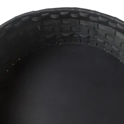 Oscar Maschera Cestino intrecciato cilindrico grande nero di><noscript><img width=