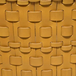 Oscar Maschera Cestino intrecciato quadrato ocra di> Ceste