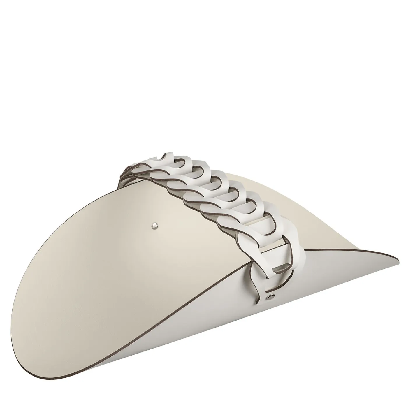 ADJ Style Cestino Riviera in pelle Bianco e Panna Cotta> Svuotatasche