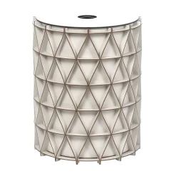 Pinetti Cesto da bucato Arena medio in pelle crema> Ceste