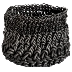 Rosanna Contadini Cilindro Black Basket di> Ceste