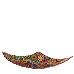 VéVé Glass Ciotola centrotavola esagonale in vetro di Murano policromatico Rombo> Centrotavola