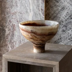 Giovannozzi Marmi Ciotola Centrotavola in Onice Rosso di Palomba Serafini><noscript><img width=