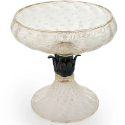 Officine di Murano 1295 Ciotola con piede in oro 24 carati e nero><noscript><img width=