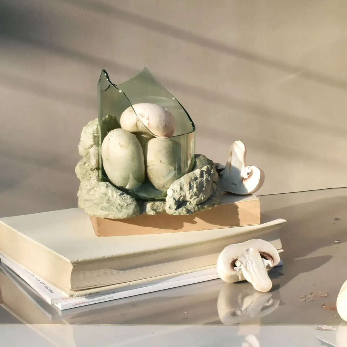 Coki Ciotola decorativa in vetro salvia scultorea Catharsis> Centrotavola