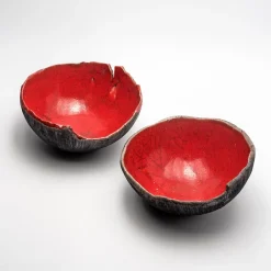 Design Center 1991 Ciotola Decorativa Rosso Di Sera In Ceramica Rossa Di Nino Basso #2><noscript><img width=