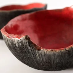 Design Center 1991 Ciotola Decorativa Rosso Di Sera In Ceramica Rossa Di Nino Basso #2><noscript><img width=