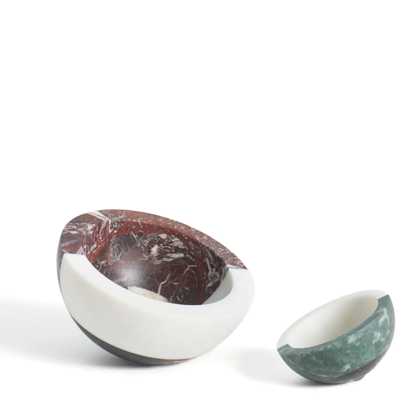 MMairo Ciotola in marmo multicolore Gae di Arthur Arbesser> Centrotavola