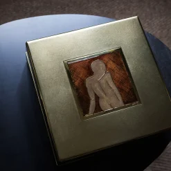 Piccoli Smalti Cloissoné su scatola in ottone satinato #1> Scatole