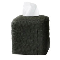 Villari COCCO TISSUE BOX - NERO OPACO> Arredo Bagno