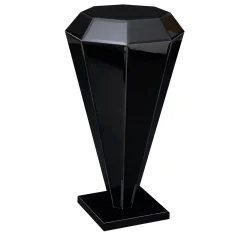 VGnewtrend Colonna di supporto nero diamante> Cachepot E Portavasi