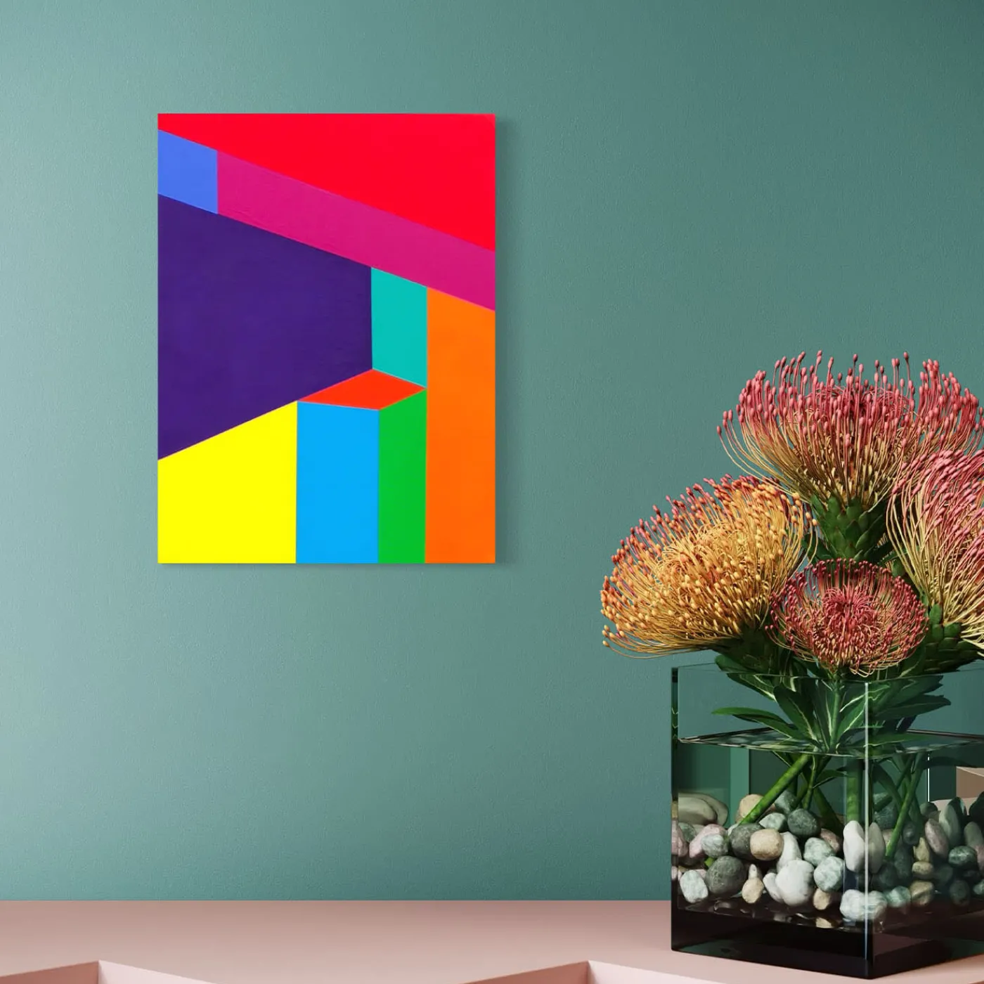 Le Meduse Color Spaces Albirit Pittura acrilica su tela> Pannelli Decorativi