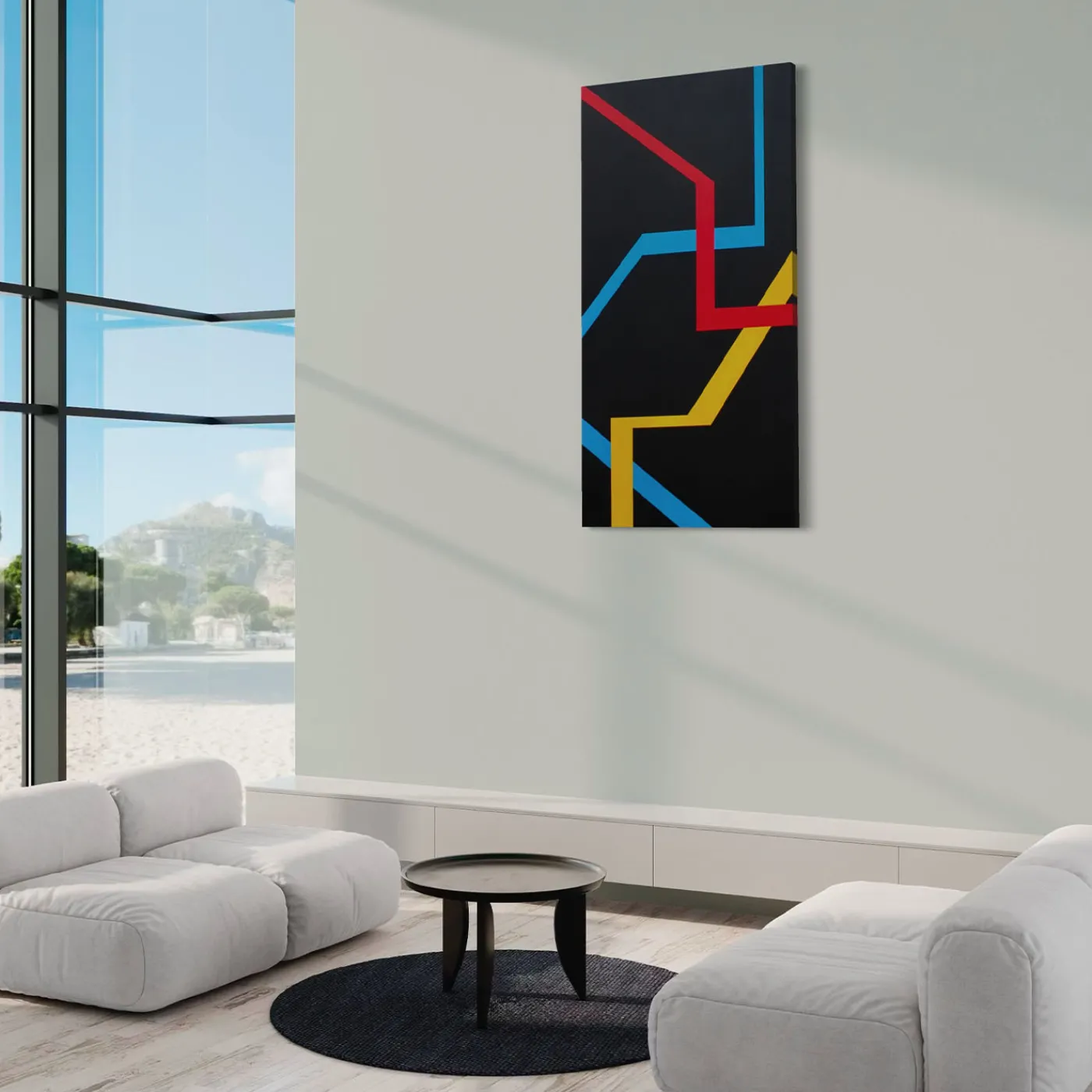 Le Meduse Color Spaces Le Tre Vie Pittura acrilica su tela> Pannelli Decorativi