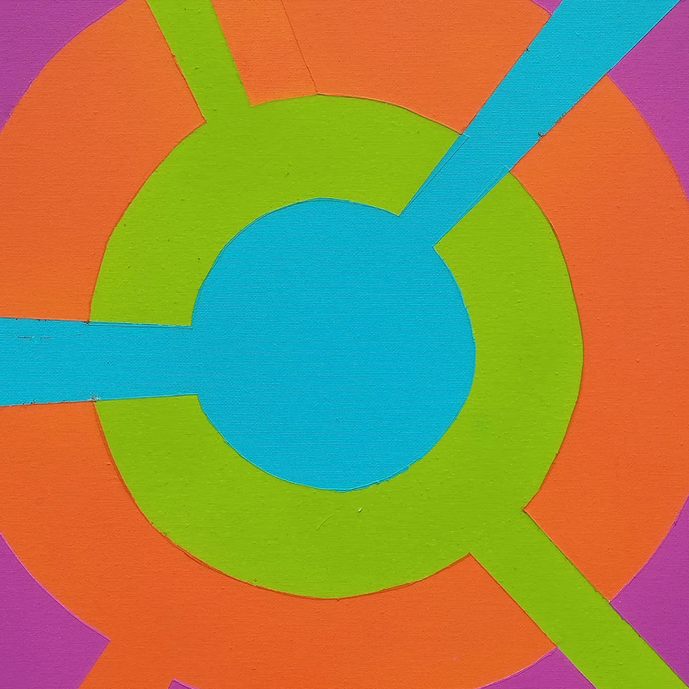 Le Meduse Color Spaces Mandala Pittura acrilica polimaterica su tela> Pannelli Decorativi