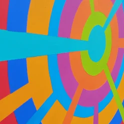 Le Meduse Color Spaces Mandala Pittura acrilica polimaterica su tela><noscript><img width=