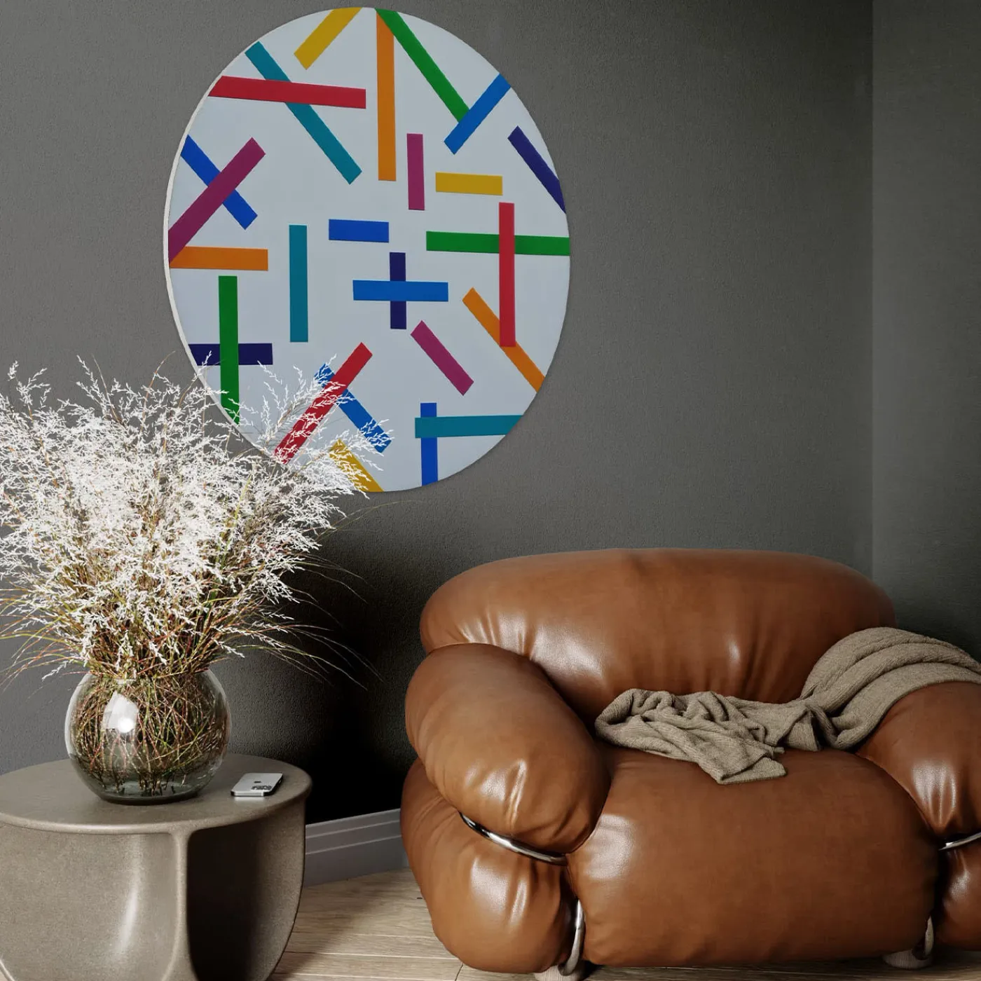 Le Meduse Color Spaces Rhythm and Colors Pittura acrilica su tela> Pannelli Decorativi