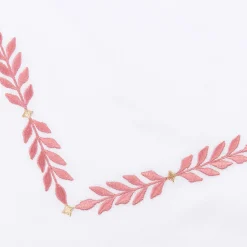 TessilArte Completo Letto Smeraldo Bianco e Rosa in Raso di Cotone><noscript><img width=