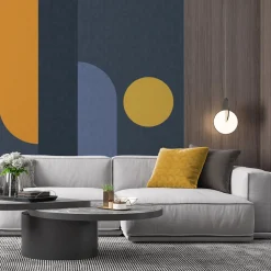 Officinarkitettura Composition Blue Bhaus 100 Carta da parati><noscript><img width=