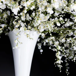 VGnewtrend Composizione floreale bianca Sayonara con vaso bianco><noscript><img width=