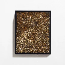 CaCO3 Studio Composizone N1 Set Di 5 Pannelli Decorativi In Vetro Oro><noscript><img width=