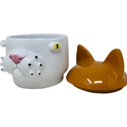 Freaklab Contenitore piccolo gatto arancione e bianco><noscript><img width=