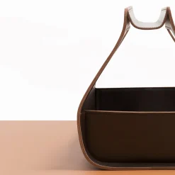 Rabitti 1969 Copenaghen - Cestino grande marrone di Gio Tirotto> Ceste