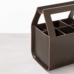 Rabitti 1969 Copenhagen Tall Large Brown Storage Basket di Gio Tirotto><noscript><img width=