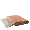 LO Decor Coperta arancione con frange Zibelline 100% cashmere> Coperte