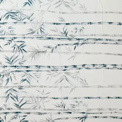 Villa Como Coperta di bambù dipinta a mano con frange bianche e nere><noscript><img width=