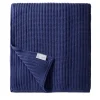 UnoCashmere Coperta di cashmere blu grande a punto briaco #1> Coperte