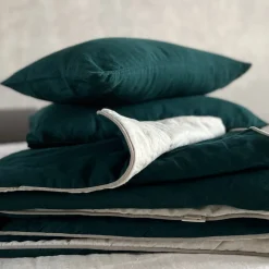 Once Milano Coperta di lino della foresta con profili><noscript><img width=