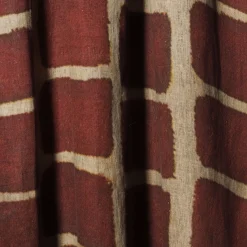 The House of Lyria Coperta di lino di Scilla con motivo mattone-rosso e sabbia><noscript><img width=