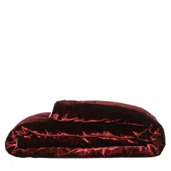 Once Milano Coperta di velluto rosso e lino> Biancheria Da Letto