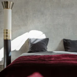 Once Milano Coperta di velluto rosso e lino><noscript><img width=