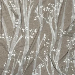 Villa Como Coperta dipinta a mano marrone con frange Bosco><noscript><img width=